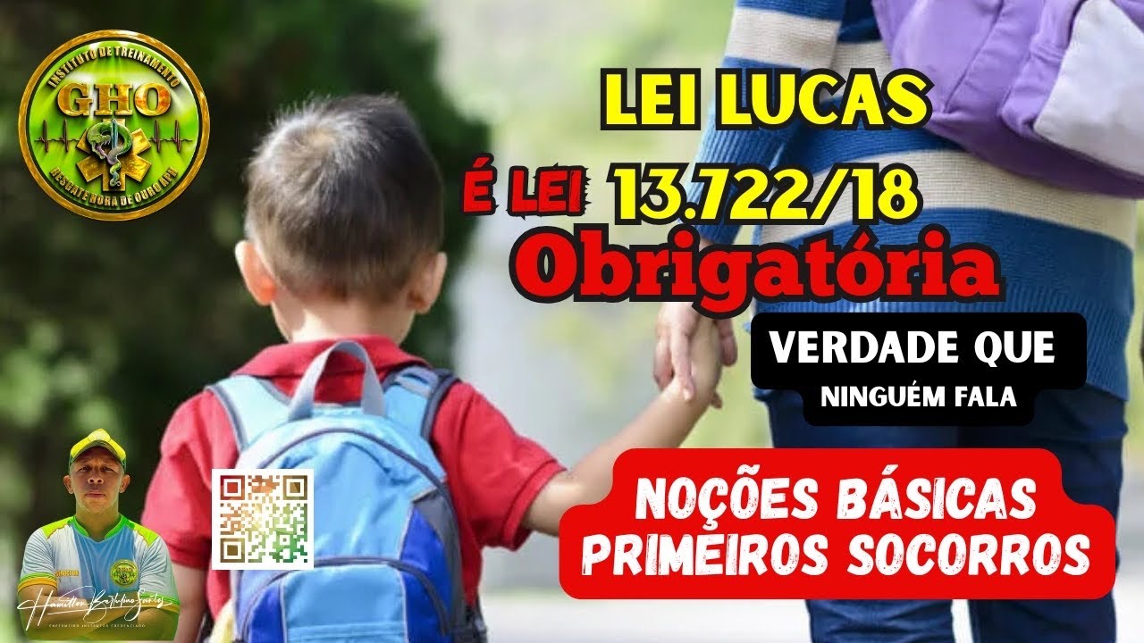 PRIMEIROS SOCORROS ATENDE A LEI LUCAS 13.722