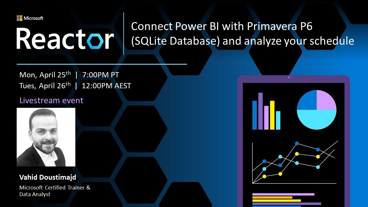 Подключите Power BI к Primavera P6 (база данных SQLite) и проанализируйте свое расписание