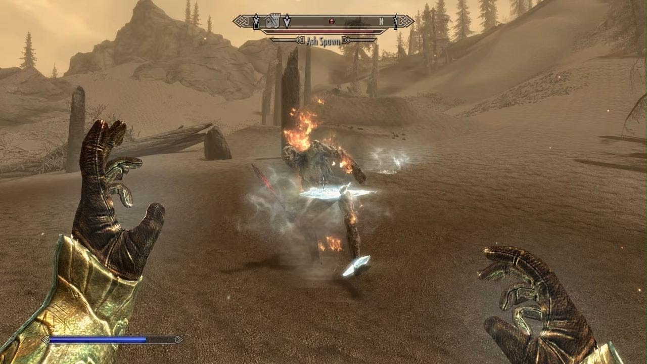 Skyrim Ash spawn dance glitch