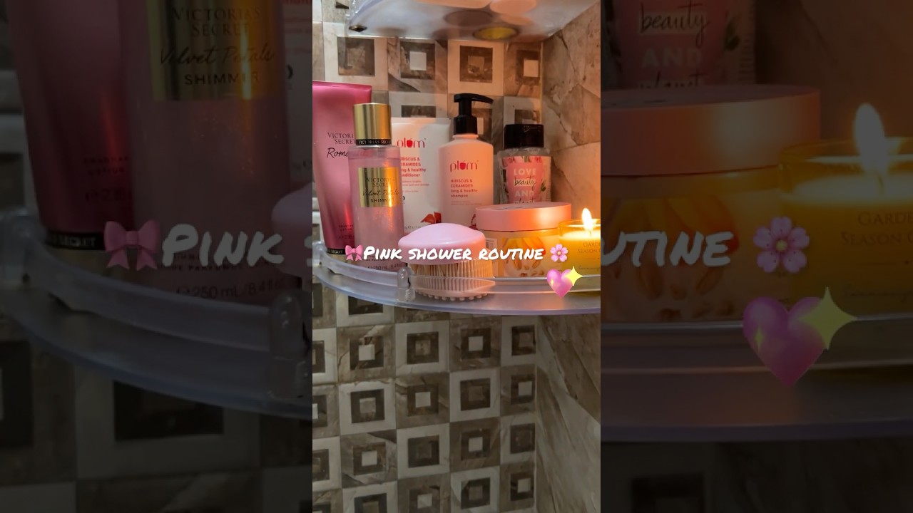 Pink shower routine #showerroutine #pink #shower #aesthetic #lifestyle #day