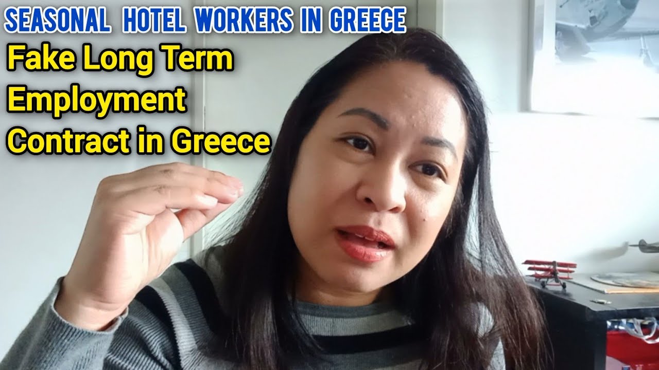 Fake Long Term Dependent Employment Contract (Employment Visa) Work in Greece Seasonal Hotel Tourism