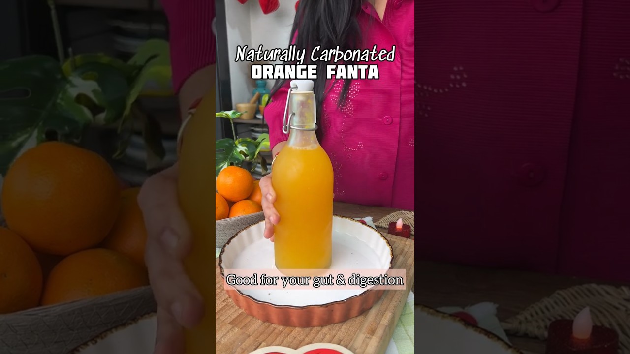 Naturally Carbonated Orange Fanta without the RUBBISH ! No added flavors or color. 🍊