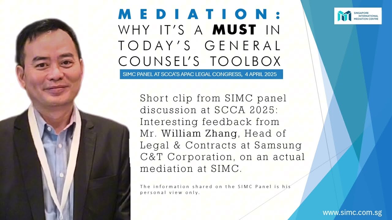 Perspective from an In-House Counsel: Why Mediation is a Must in Today's General Counsel's ToolBox.