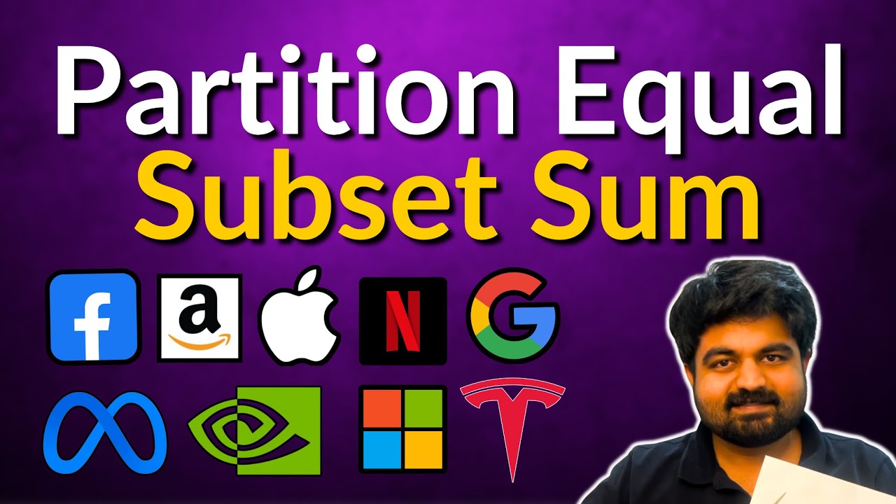 Partition Equal Subset Sum: 416 - google interview question