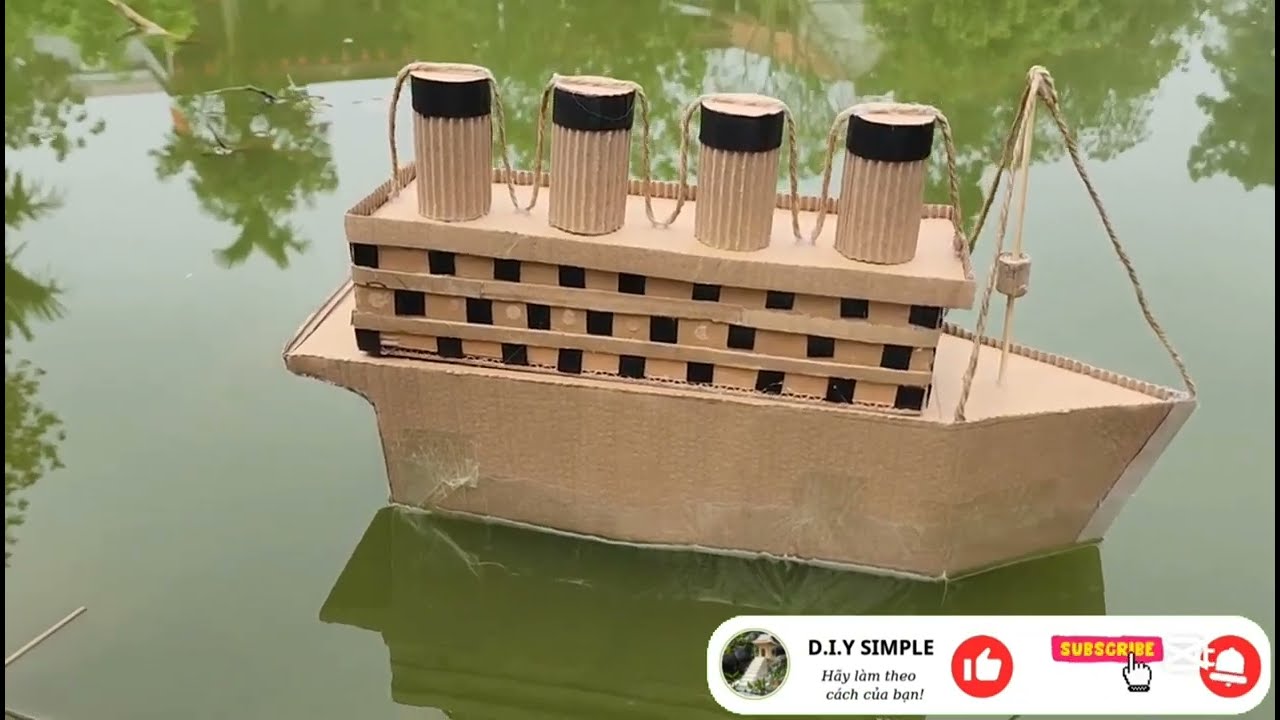 Tàu Titanic làm bằng bìa carton | D.I.Y SIMPLE