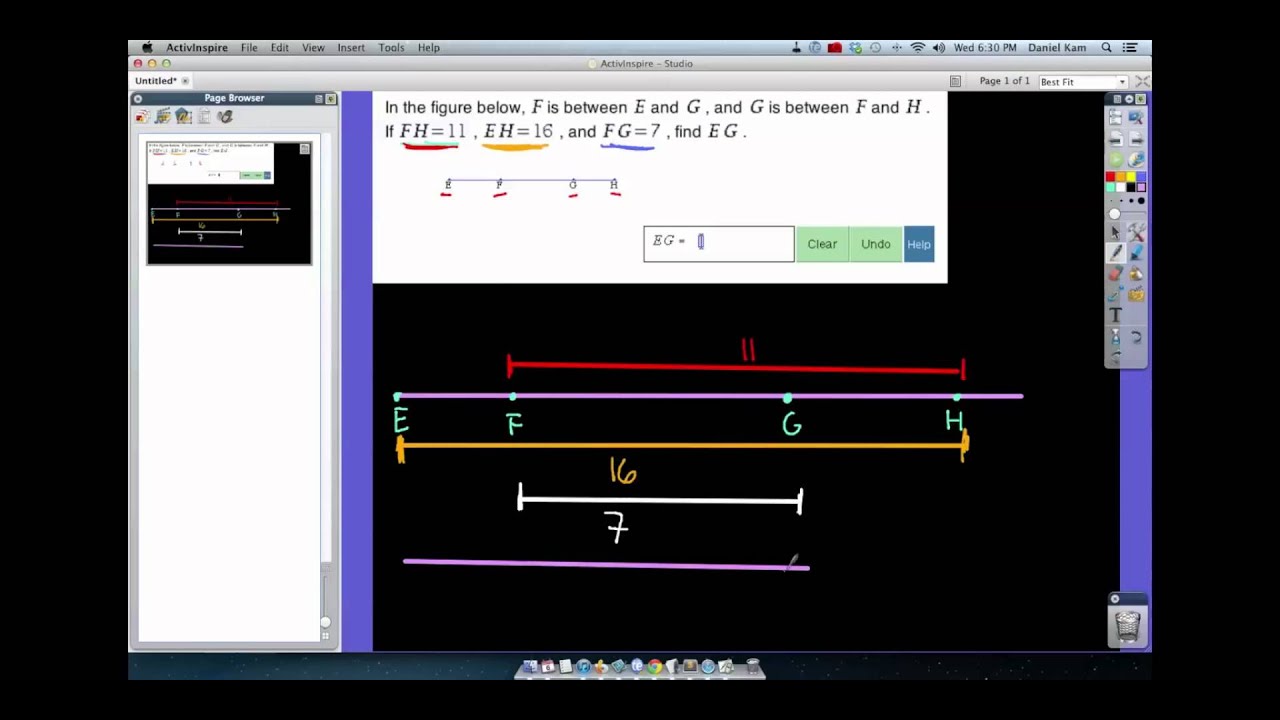 Geometry: Segment Addition