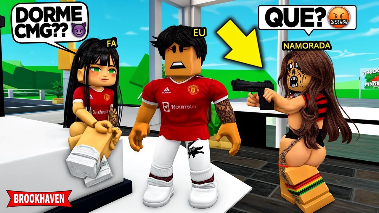 Minha F&Atilde; APAIXONADA PEDIU pra DORMIR COMIGO... BROOKHAVEN RP Roblox