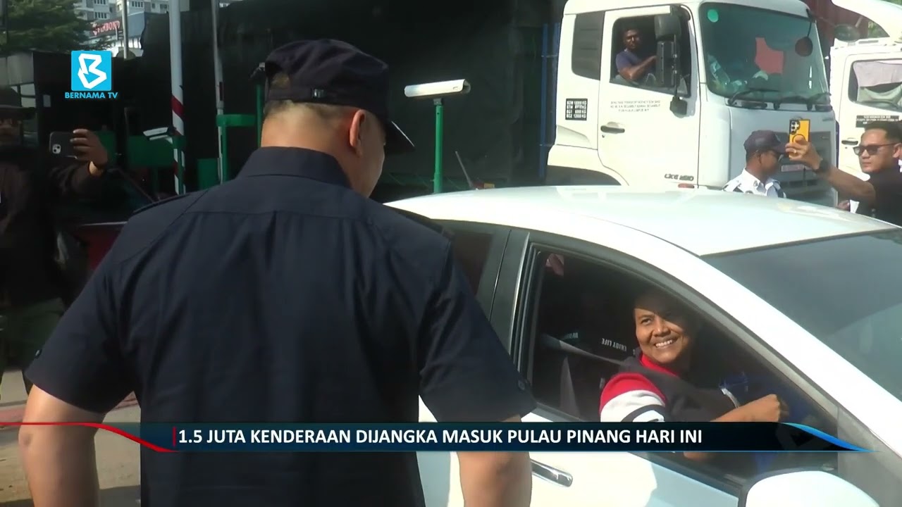 1.5 juta kenderaan dijangka masuk Pulau Pinang hari ini