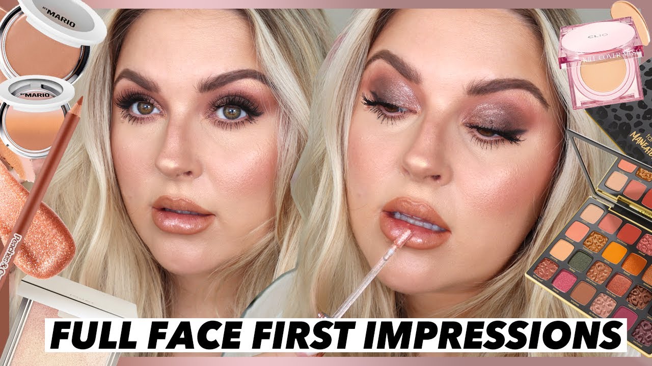full face FIRST IMPRESSIONS! 💕 some new favorites for flawless skin & brows!