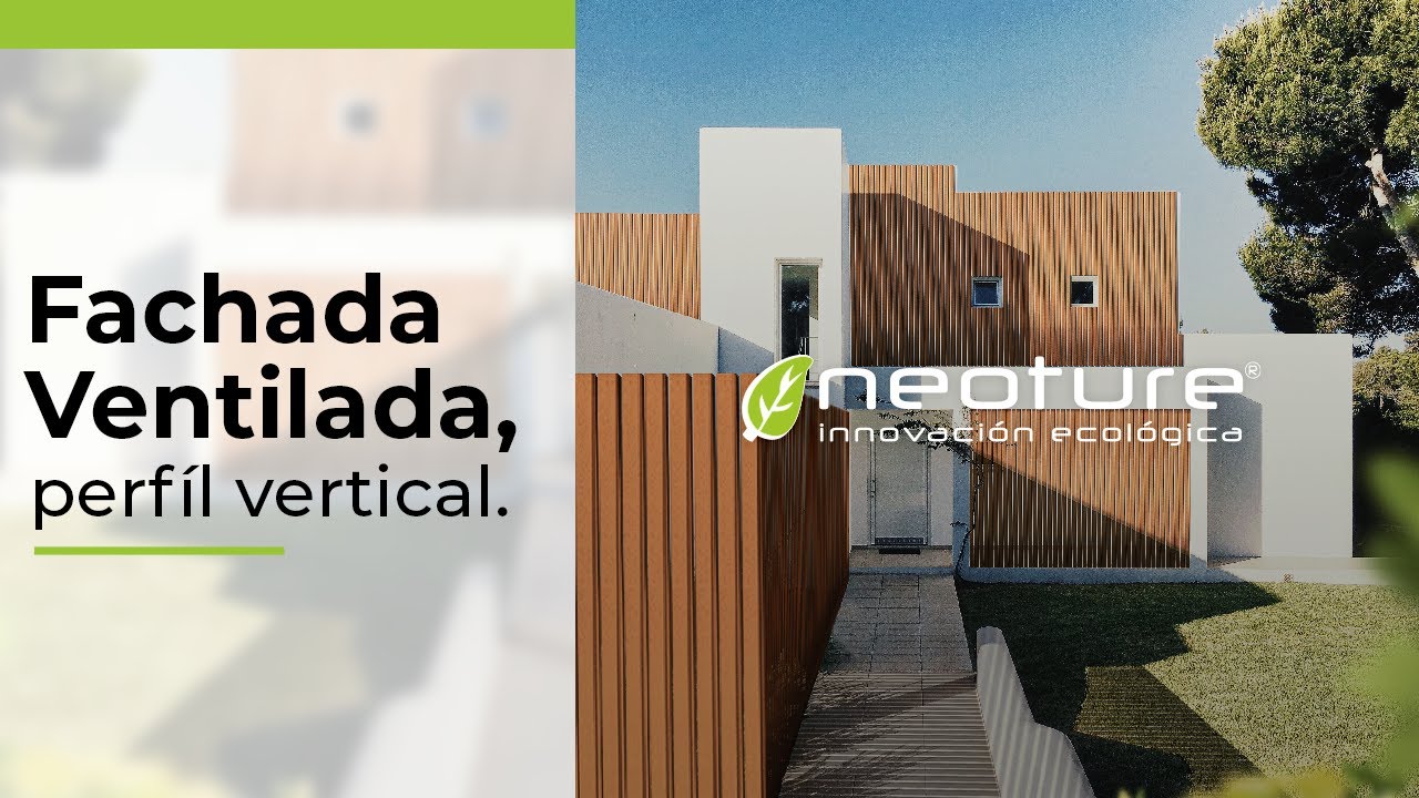 ⭐️ INSTALACION FACHADA VENTILADA  ✅ sistema de madera composite con PERFIL VERTICAL⭐️