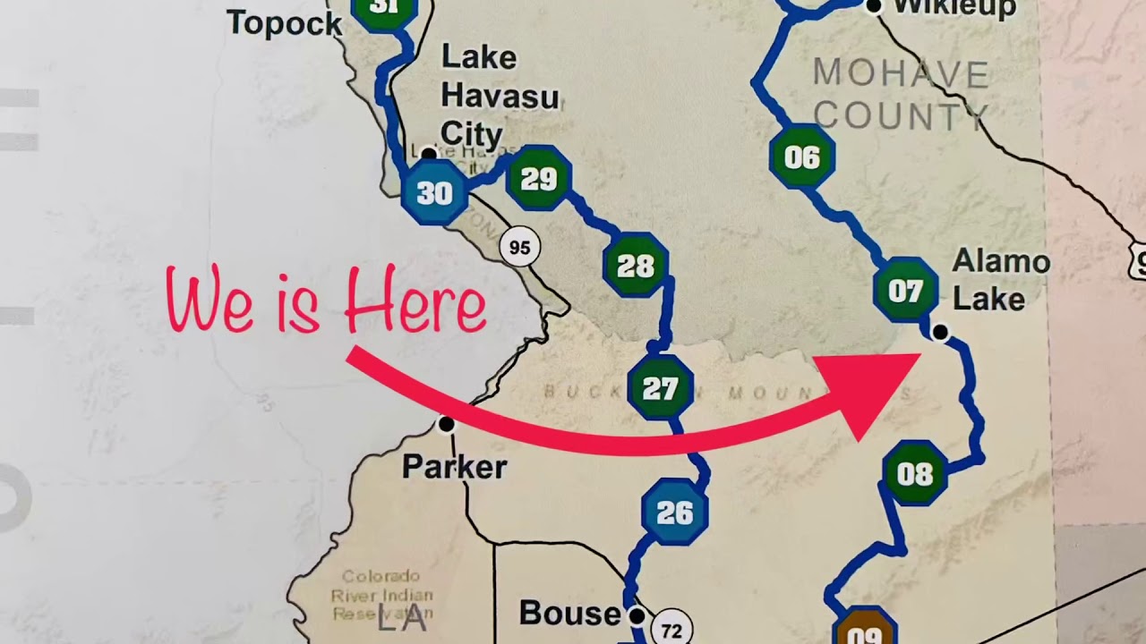 Arizona Peace Trail Route from Lake Pleasant