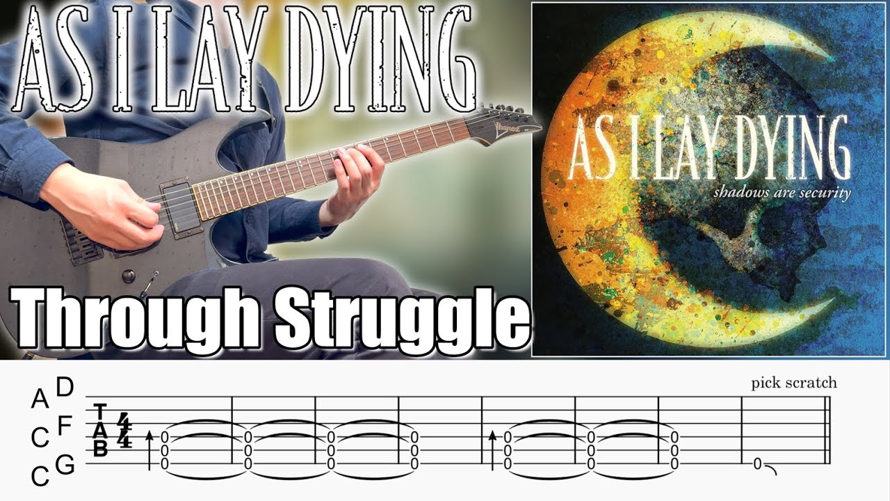 Through Struggle / As I Lay Dying (screen TAB | Guitar lesson | Dual Guitar)