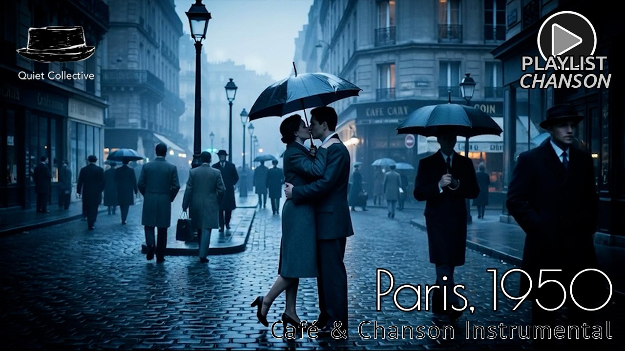Paris, 1950 -CAF&Eacute; & 50'S CHANSON INSTRUMENTAL PLAYLIST #music #playlist #paris #chanson
