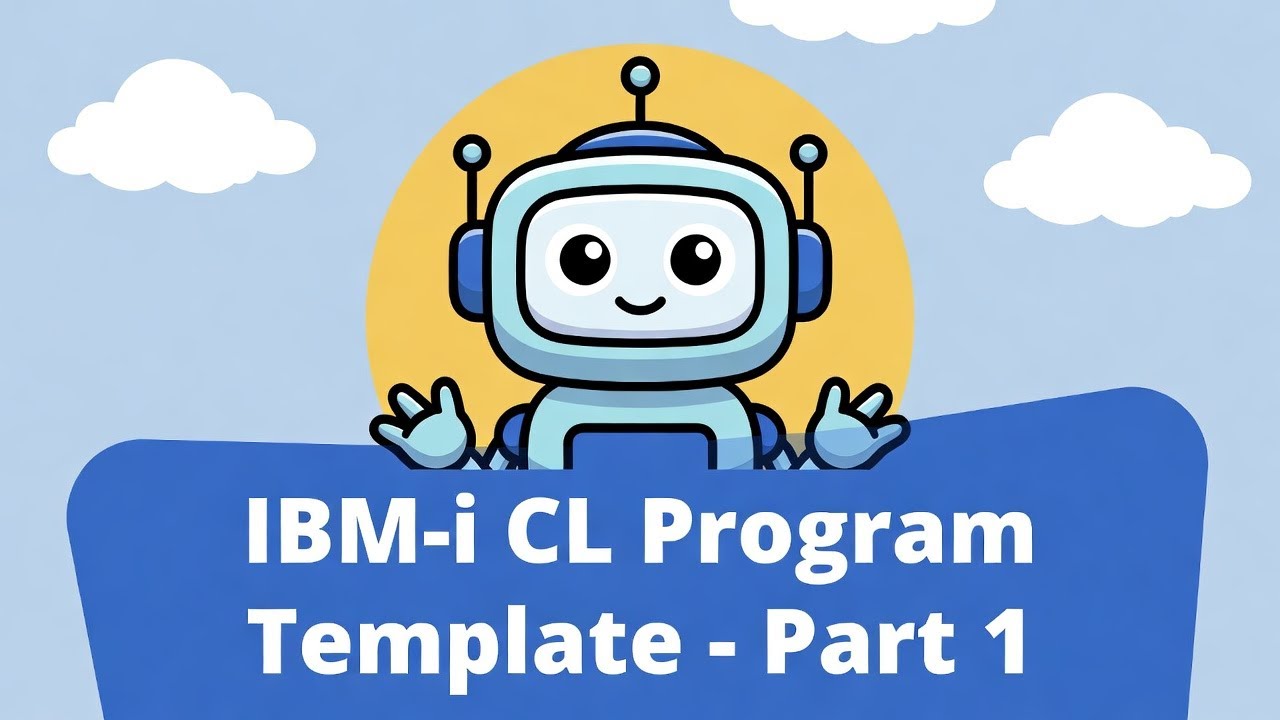 IBM i Control Language - a CL Program Template Part1