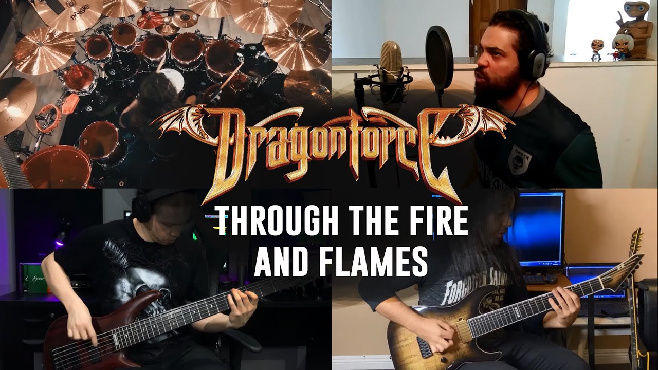 THROUGH THE FIRE AND FLAMES (full band cover) | Kalil, Priester, Mendes, Dafras