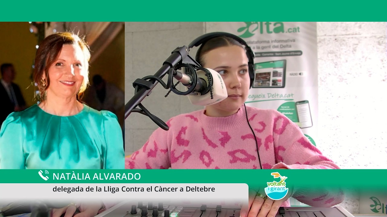Voltant i Girant amb Natàlia Alvarado, delegada de la Lliga Contra el Càncer a Deltebre