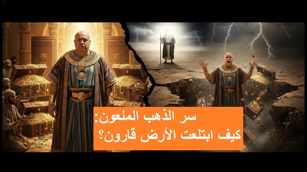 كنوز قارون التي لم يعثر عليها أحد! 😱 النهاية المرعبة لأغنى رجل في زمن موسى #قصة_قارون #قصص_الأنبياء