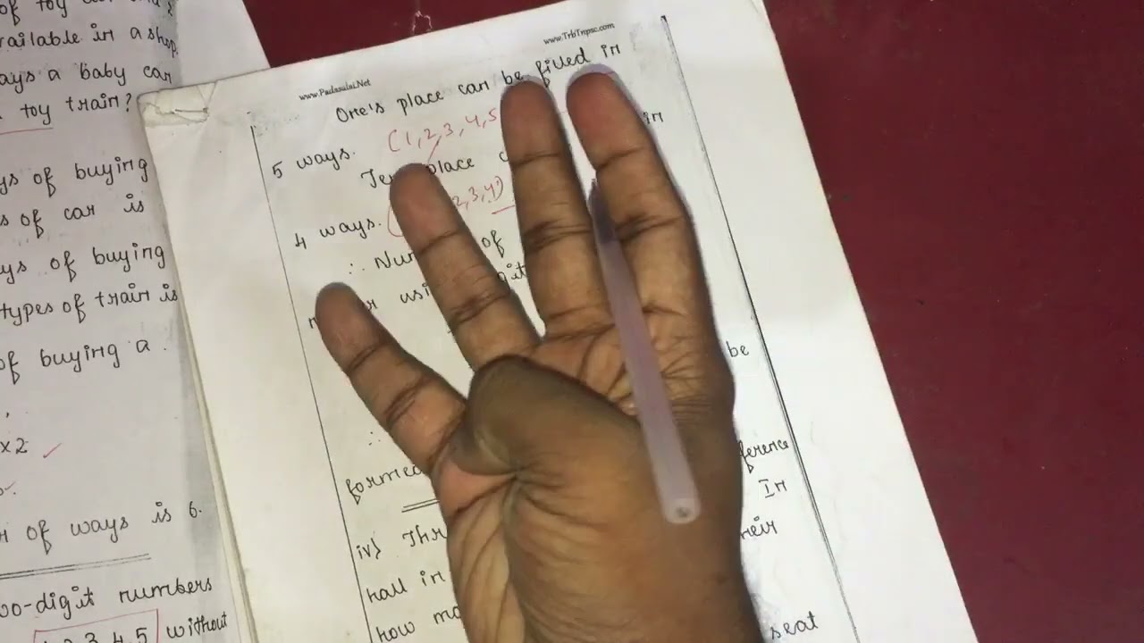 Unit 4 permutations and combinations 11th tamilnadu