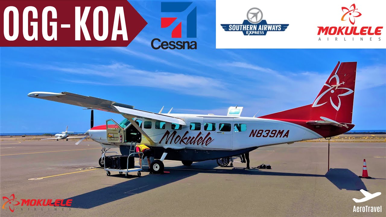 MOKULELE AIRLINES CESSNA 208 TRIPREPORT | KAHULUI - KAILUA-KONA | BEST HAWAIIAN FLIGHT EXPERIENCE 4K