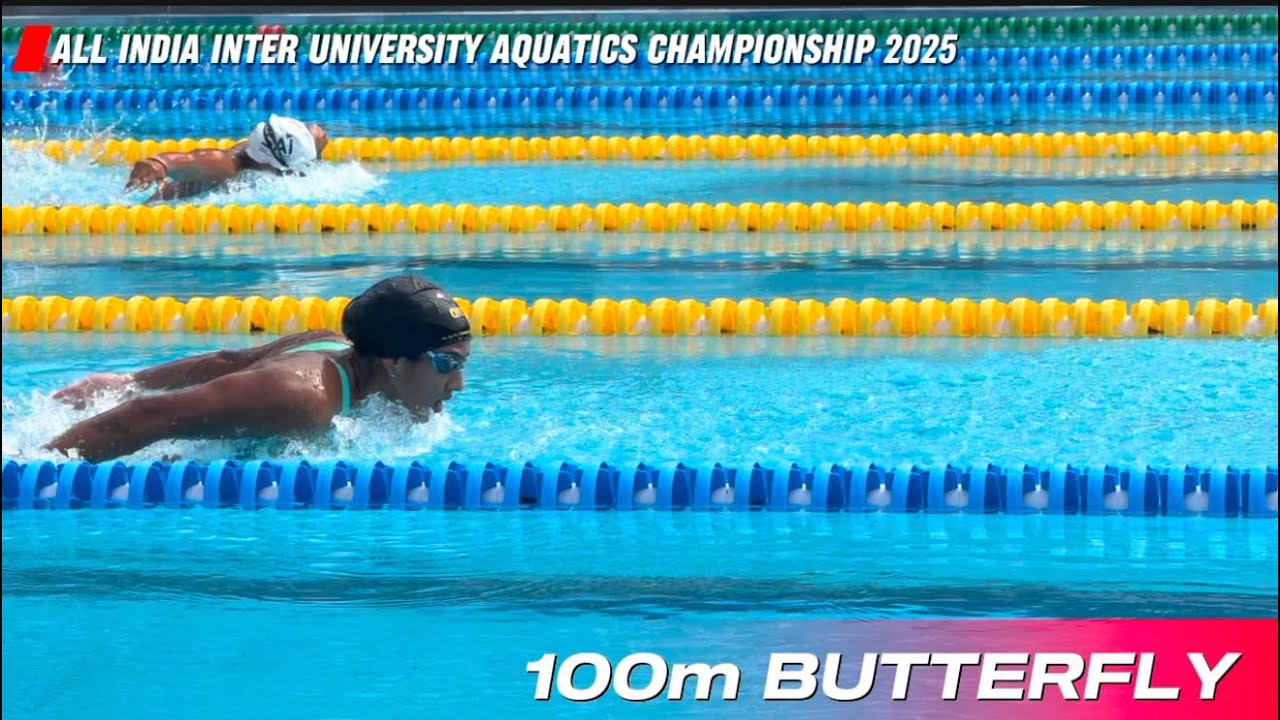 DAY 1 ALL INDIA INTER UNIVERSITY AQUATICS CHAMPIONSHIP 2025 at SRMIST 