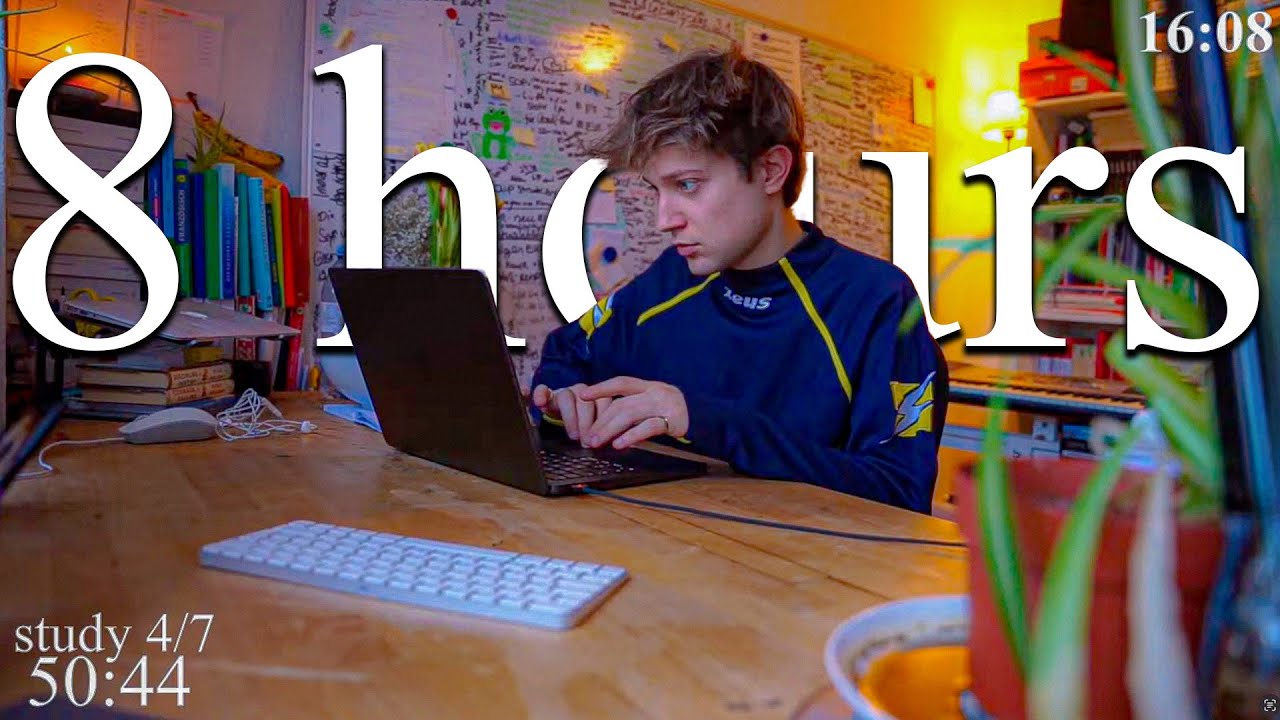 LIVE | 8-HOUR study with me 📚⛈️ rain sounds & pomodoro timer 60 & 10
