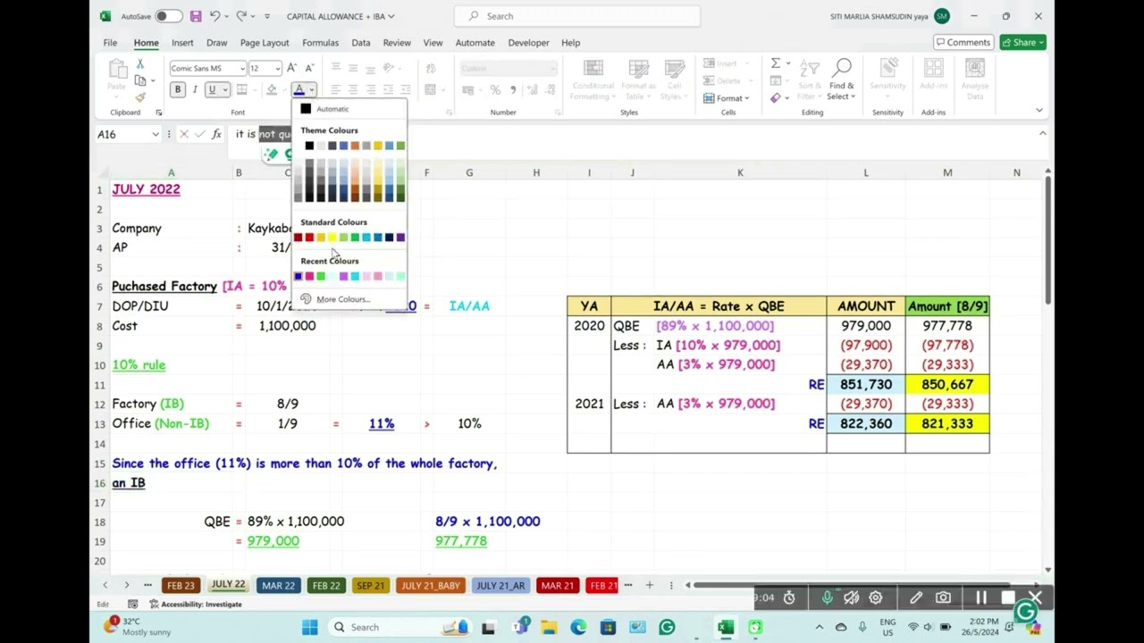 JULY 2022 (IBA + CA)