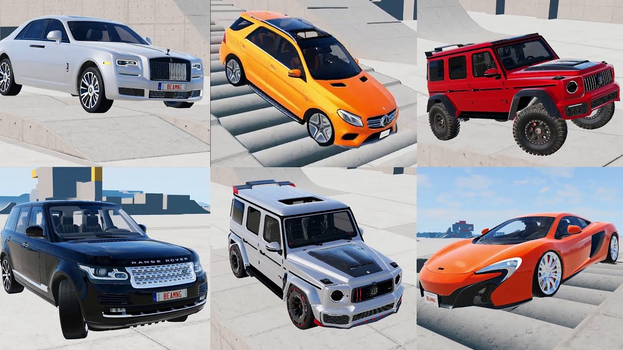 Testing supercars on a difficult road - BeamNG.drive