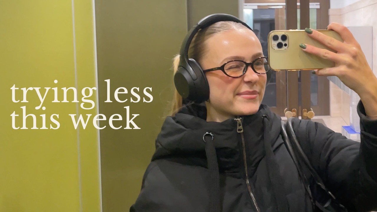 weekly vlog | trying to be less productive, and just be.
