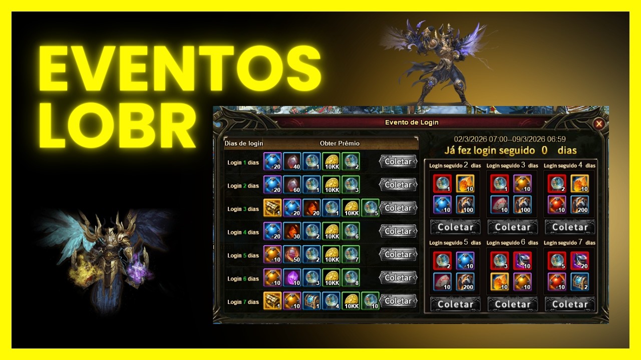 Legend Online BR - Eventos Troca da Sorte 03/03/26