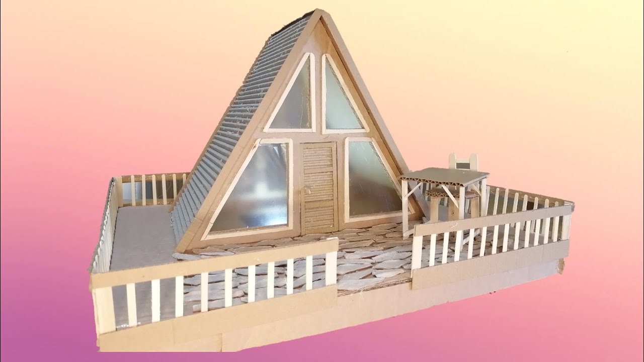#Cardboard house #dıy kartondan ev yapımı. (Luxury homemade cardboard).