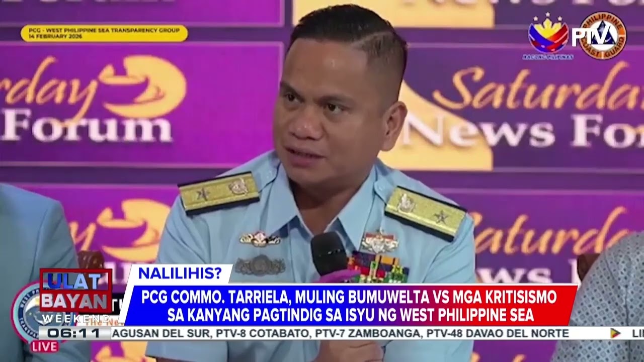 #UlatBayanWeekend | PCG Commo. Tarriela, muling bumuwelta vs mga kritisismo sa kanyang pag...