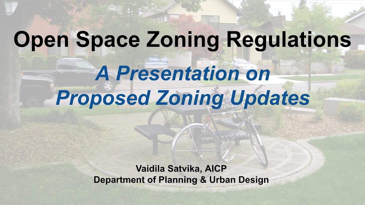 Open Space Zoning Regulations