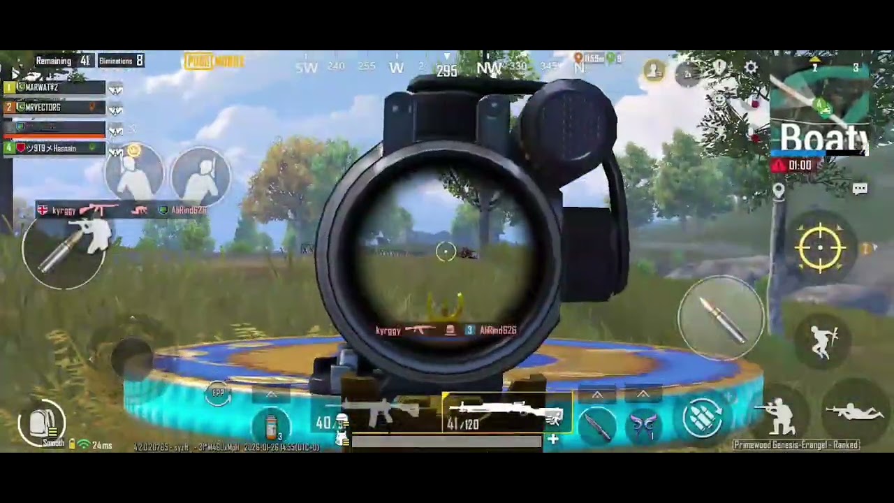 #hasnain gamer 16 kill 1v3 chicken dinner 
