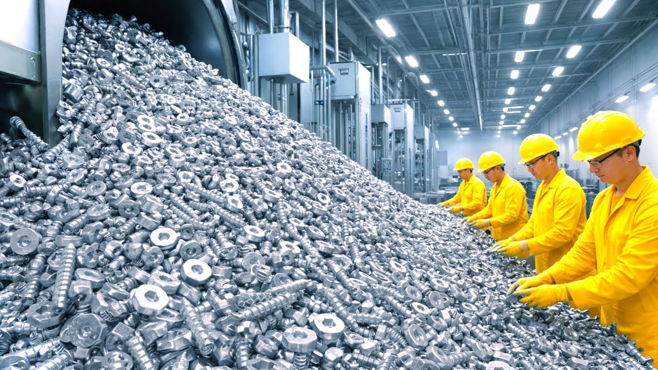 CUM se FABRICĂ MILIOANE de ȘURUBURI | ÎN INTERIORUL MEGAFABRICII 🏭