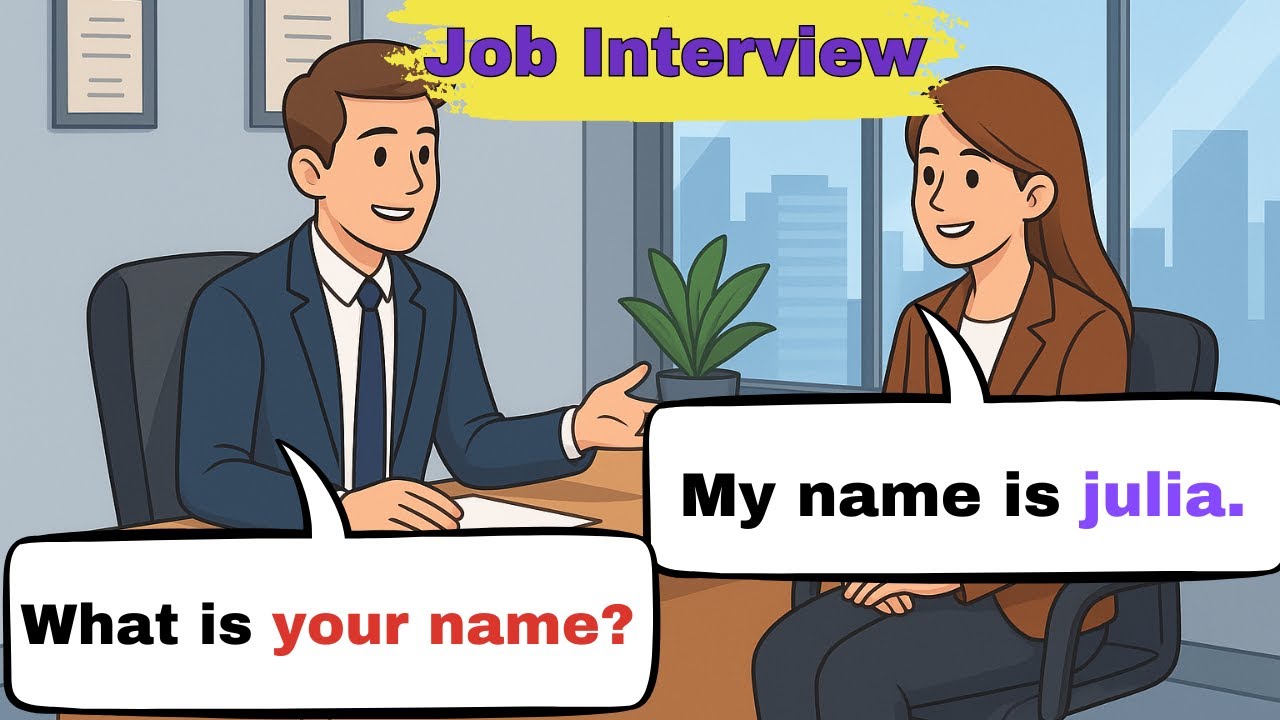 Job Interview in English  |  Job interview Questions & Answers | Easy English Speaking