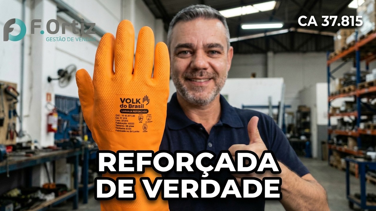 LUVA LARANJA REFORÇADA