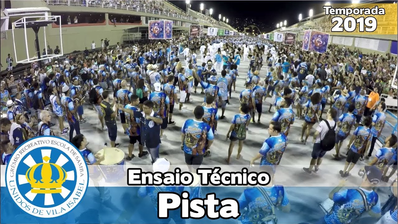 Vila Isabel 2019 - Bateria no ensaio técnico (Pista) - Apoteose ao vivo
