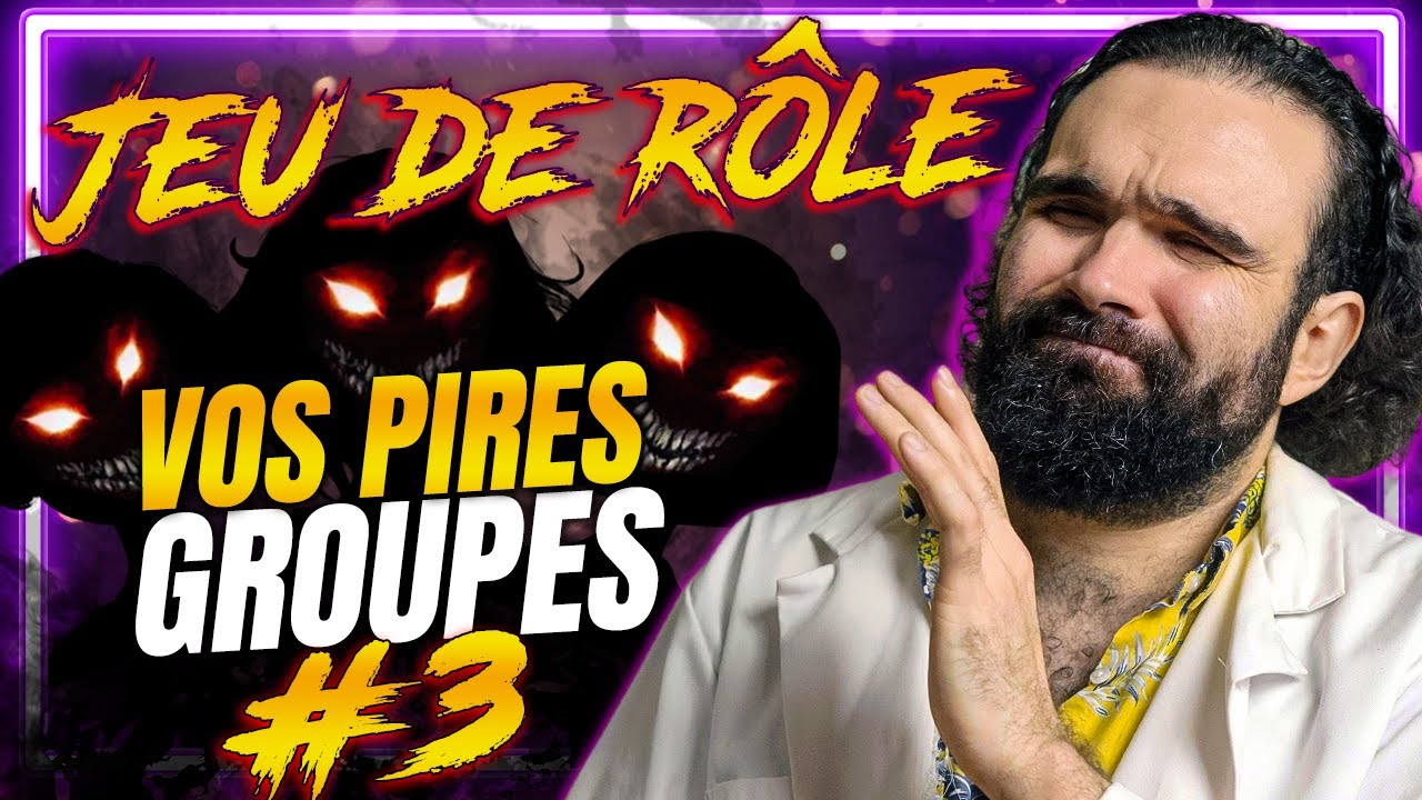 Vos PIRES GROUPES de JEU DE RÔLE #3 : Un joueur alcoolique,  des dés ésotériques, un MJ despotique..