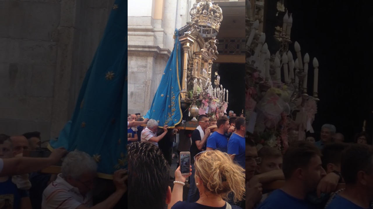 Uscita Madonna di Casaluce dalla Chiesa San Paolo (Cattedrale) in Aversa il 19/06/2017
