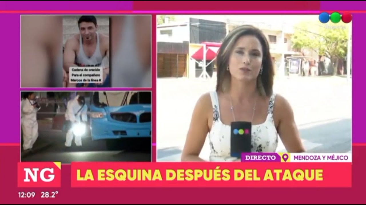 La esquina después del ataque al chofer de la K,  testimonios y crónicas del hecho  - Telefe Rosario