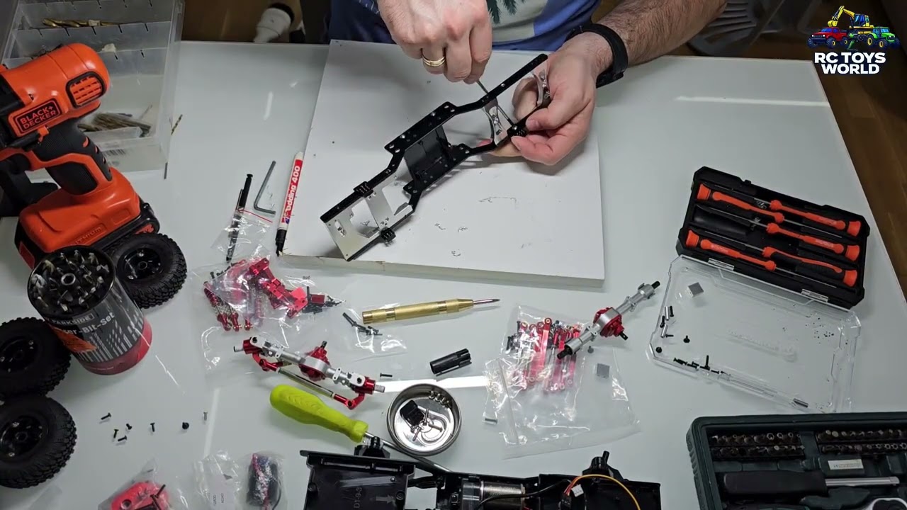 RC MN99S Land Rover Defender D90 1:12 Crawler – FULL METAL Build | Complete Upgrade Timelapse