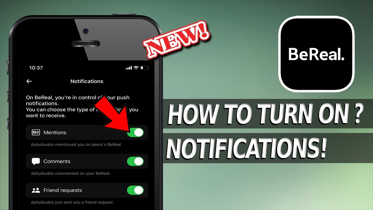 How to Turn on BeReal Notifications on iPhone | How to Fix Bereal Notification Not Showing Up