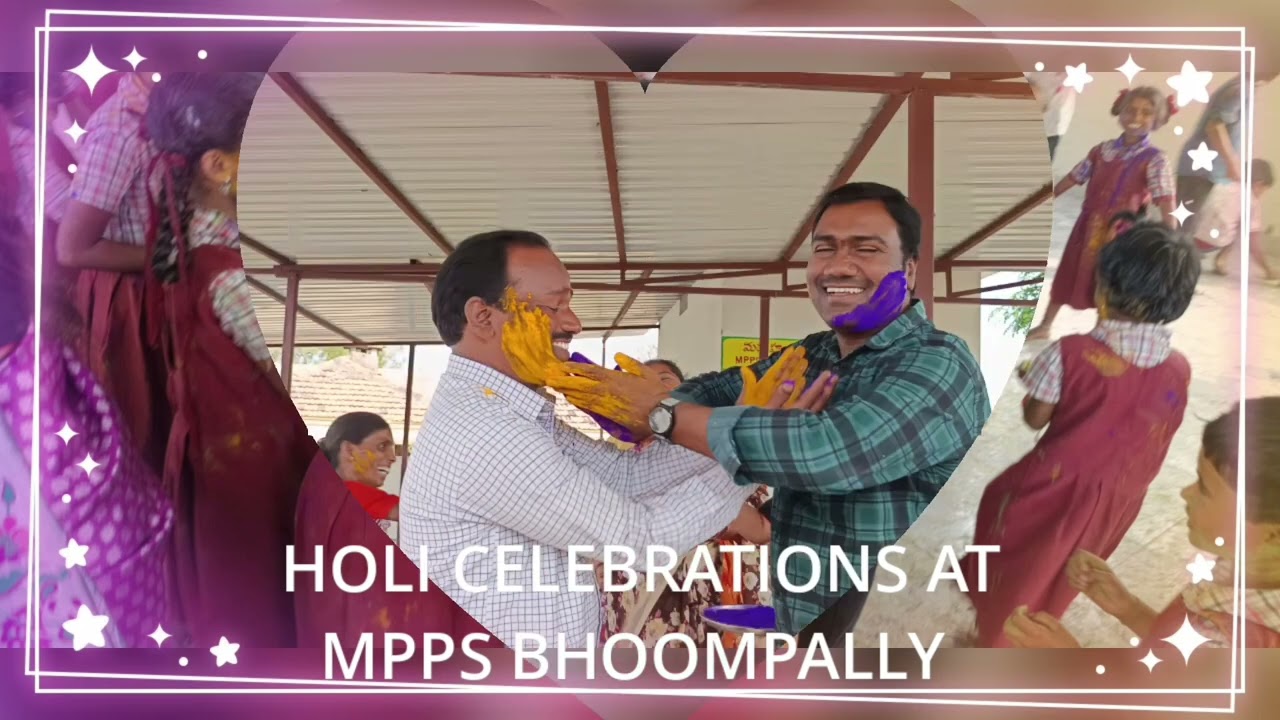 Holi celebrations at MPPS BHOOMPALLY 