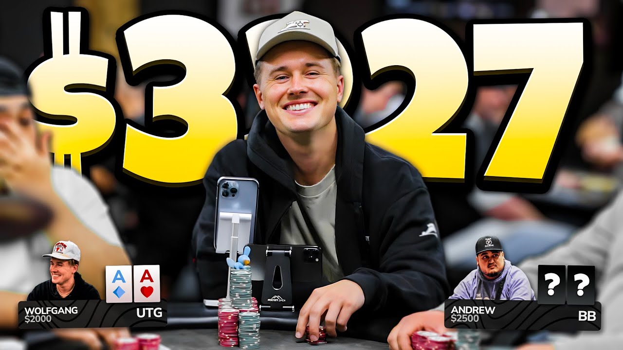 We Turn the NUTS with POCKET ACES!! $3200 POT! | Poker Vlog 