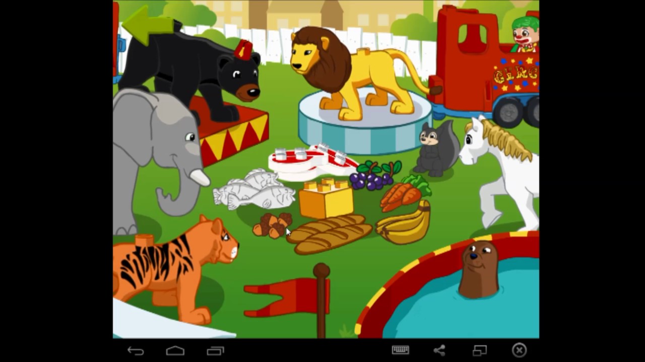 Duplo feeding animals circus