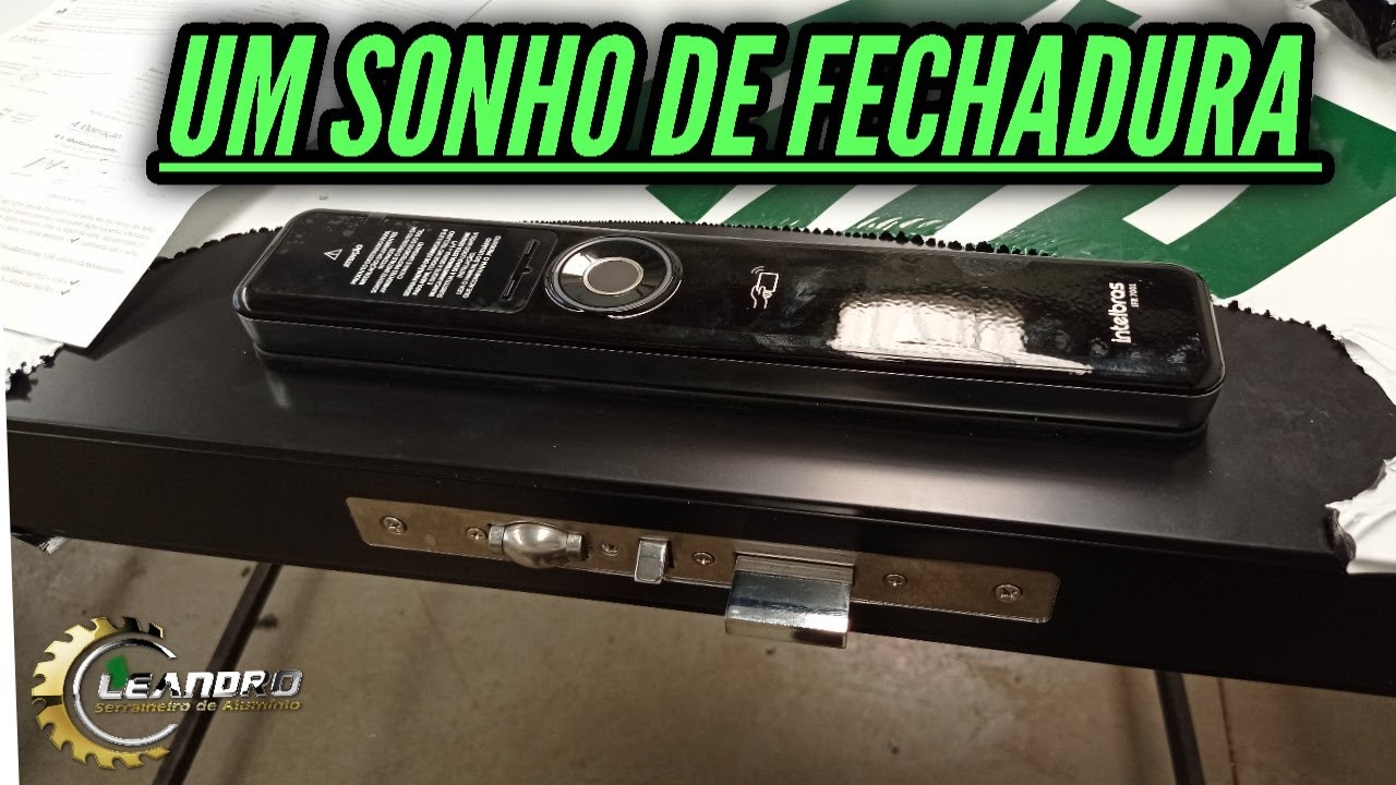Instalando fechadura IFR 7001 na porta de ACM