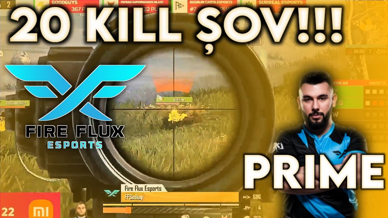 PRIME KECTH ? | FIRE FLUX 20 KILL WIN | PUBG MOBILE PRO LEAGUE