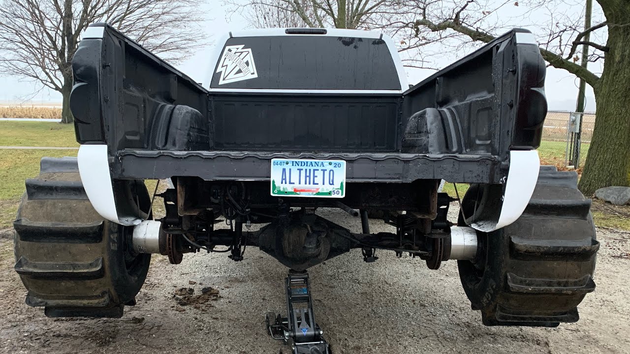 900HP Duramax on PADDLE TIRES Throws Mud 100Ft High