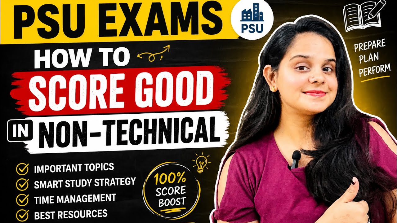 How to Score HIGH in Non-Technical Section of PSU Exams? 🚀 Complete Strategy & Tips #psu #motivation
