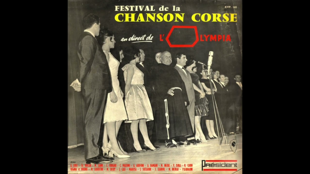Malo Albertini - A Cant'a Te - Festival de La Chanson Corse en direct de l'Olympia 1963